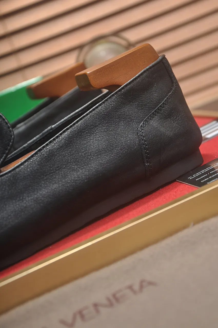 Men's shoes 💰460💶 [Botteg Venetta (BV)] (wallet shoes) exclusive new model official website new model The upper is made of high-quality top calfskin. Delicate feel and flowing luxurious texture. Tailored for refined men to create a noble aura. Delicate and regular Mark hand stitching. Smooth lines. Full sheepskin lining, comfortable to wash sweat. 38-44